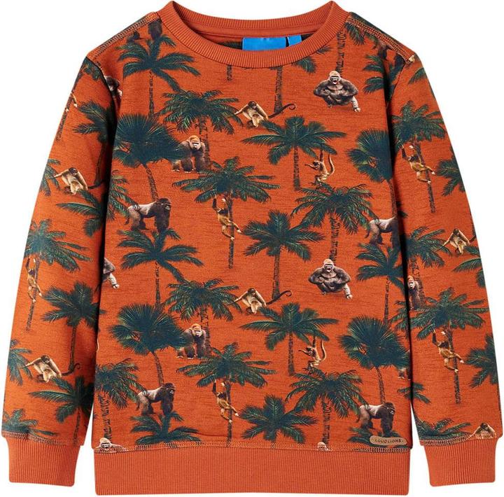 VidaXL Kinder-Sweatshirt Helles Rostbraun 140,Material: 95 (140)