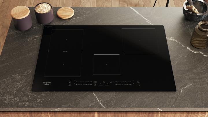 Image du produit Hotpoint HS 1377C CPNE Noir Intégré 77 cm Table de cuisson à induction 4 zone(s)