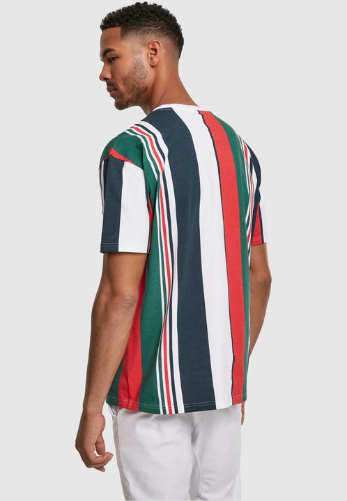 Actual product image Urban Classics Heavy Oversized Big AOP Stripe Tee (M)