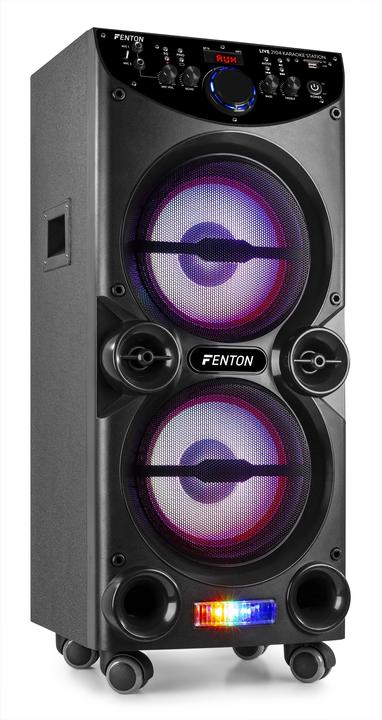 Produktbild Fenton Lautsprecher LIVE2104 Karaoke Maschine Schwarz (Aktiv, 1x 400 W)