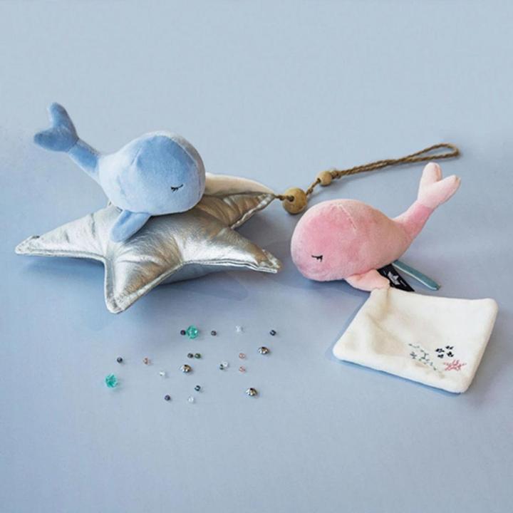 Produktbild Doudou et Compagnie Wal mit Schmusetuch, blau 15cm (MQ2) **