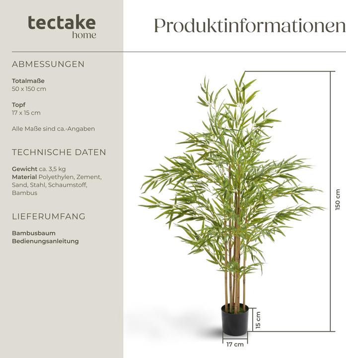 Image du produit tectake Bambou Bambosa (150 cm)