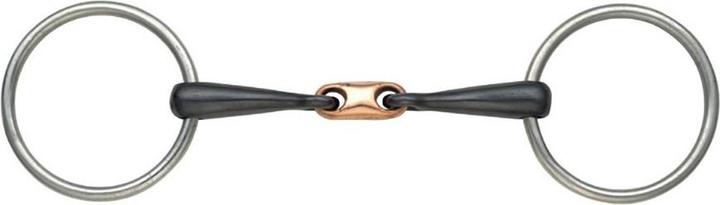 Actual product image Shires Copper roll centrepiece Ring snaffle