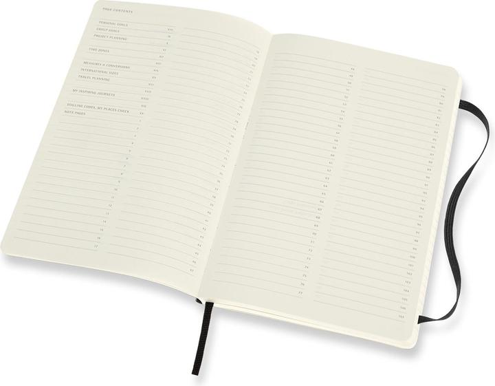 Image du produit Moleskine Carnet de notes professionnel L/A5, couverture souple, noir (A6, À rayures, Couverture souple)