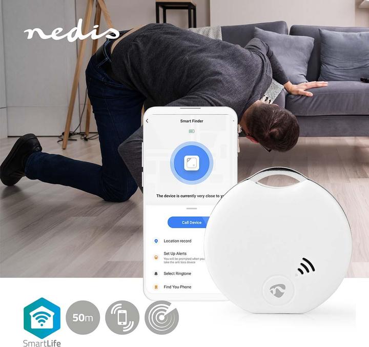 Produktbild Nedis SmartLife Bluetooth Tracker - White (Android, iOS)