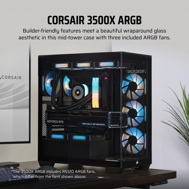 Produktbild Corsair iCUE Link 3500X RGB (Mini-ITX, mATX, E-ATX, ATX)