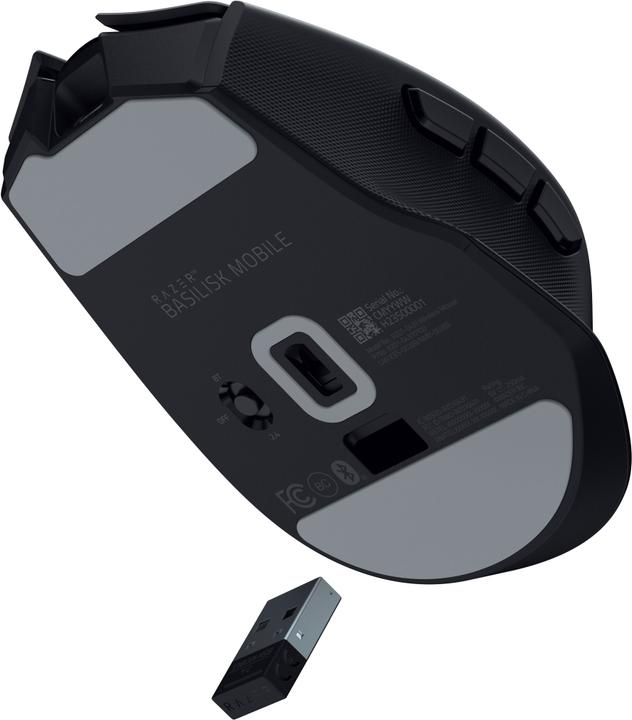 Produktbild Razer Basilisk Mobile Schwarz - Portable Ergonomische Gaming Maus (Kabellos, Kabelgebunden)