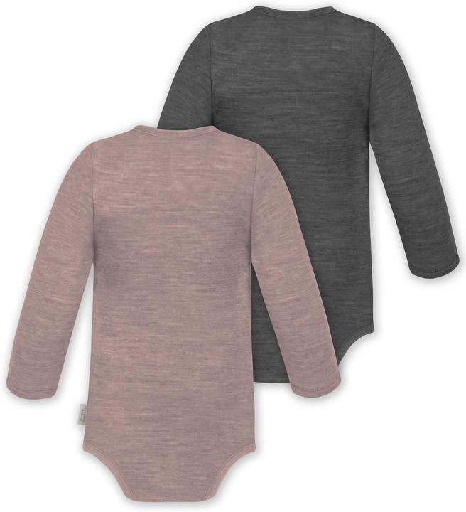 Produktbild Normani 2er Pack Baby Merino Body Langarm „Auckland" - 9373 (98)