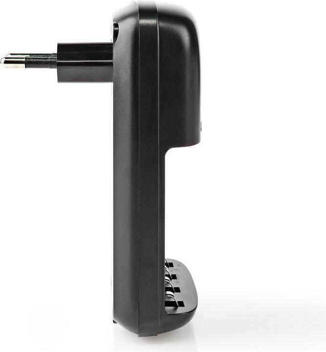 Actual product image Nedis NiMH Battery Charger AA/AAA 1.2 VDC / 9 VDC 0.2 A Trickle Charging Type C (CEE 7/16) Safety Fu (1 pcs., AAA, AA, Rechargeable battery)