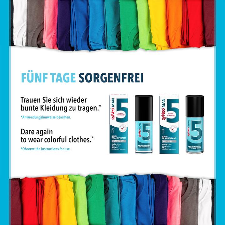 Actual product image syNeo 5 MAN Antitranspirant Roll-On (Roll-on, 50 ml)