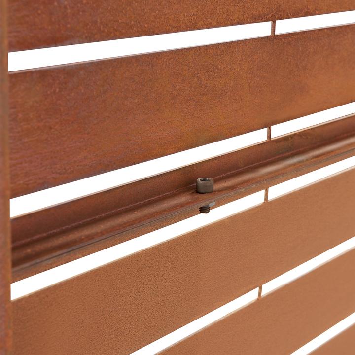 Immagine prodotto Casa.Pro Trennwand Nodepp Cortenstahl 180x90 cm Edelrost (180 x 90 x 40 cm)