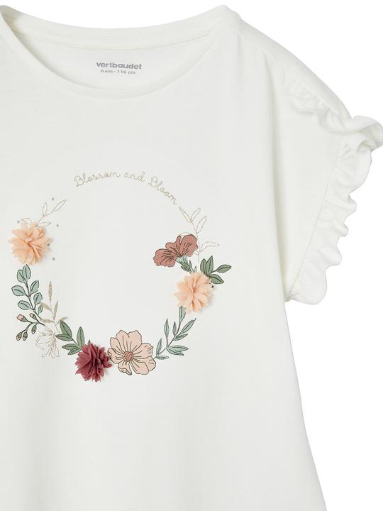 Image du produit Vertbaudet Festliches Mädchen T-Shirt mit Blumenkranz (86)