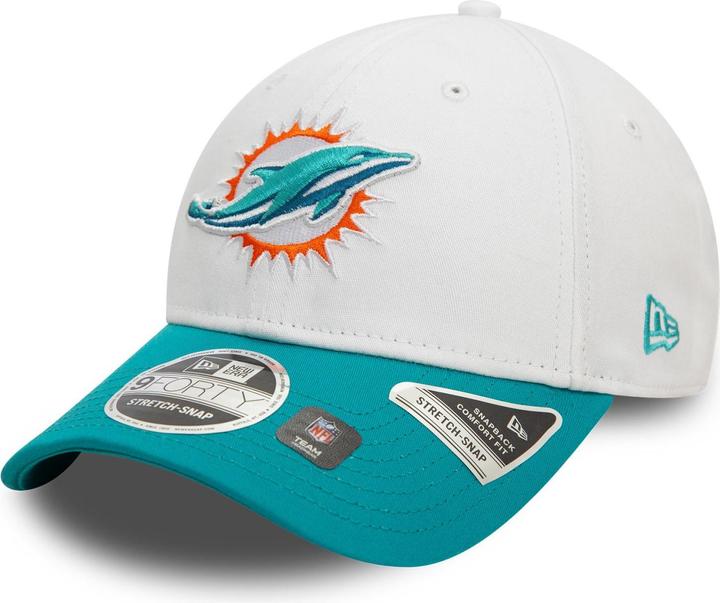 Image du produit New Era 9Forty Stretch-Snap Cap - Miami Dolphins (Taille unique)
