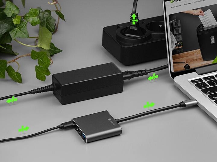 Actual product image Tracer A-1 USB 3.2 Gen 1 (3.1 Gen 1) Type-C Aluminium (USB-C, 3 Ports)