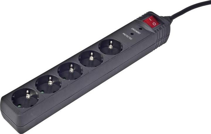 Produktbild Gembird SPG5-C-15, Überspannungsschutz Steckdosenleiste, AC (5 x, CEE 7/3, 4.50 m)