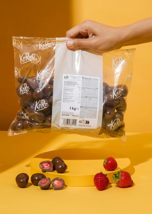 Immagine prodotto KoRo Fragole liofilizzate in cioccolato al latte (1000 g)