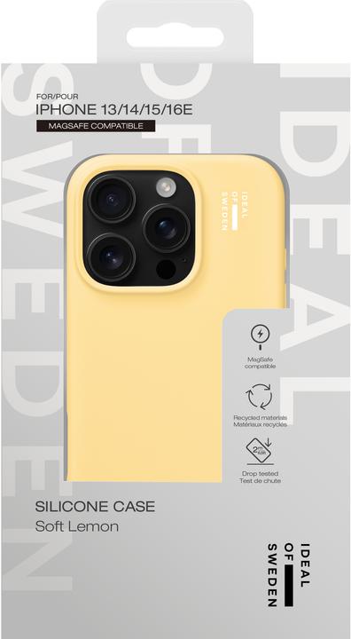 Produktbild iDeal Of Sweden Designer Magsafe Silicone-Cover Soft Lemon (Apple iPhone 13, Oppo A16e)