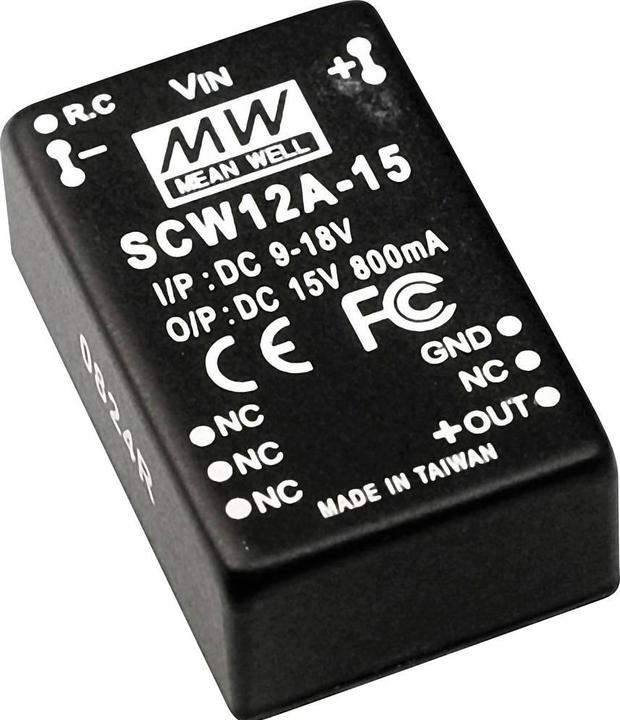 Produktbild MeanWell DC/DC-Wandler 18... 36V 5V 2.4A 12W