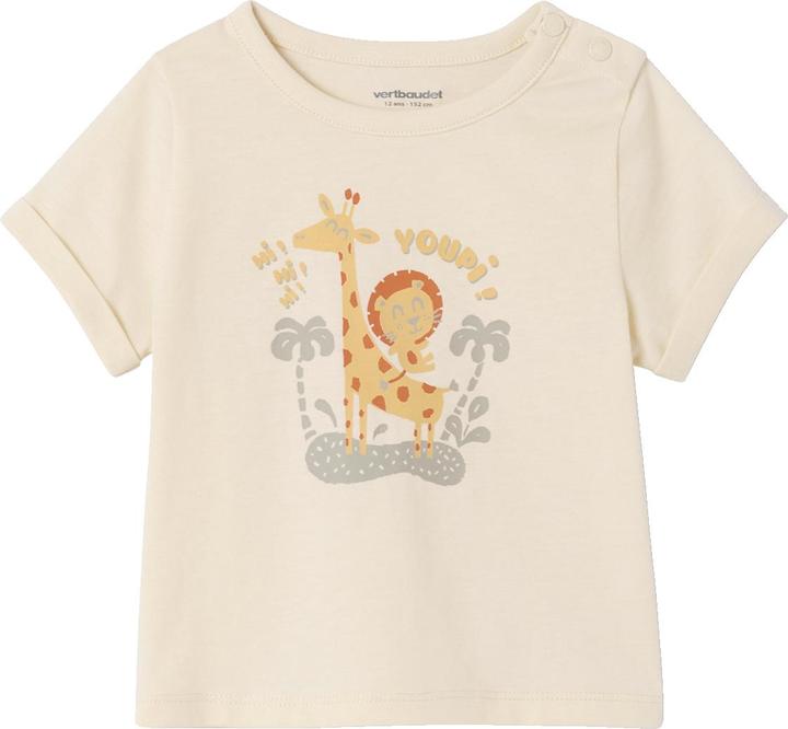 Vertbaudet Bio-Kollektion: Baby-Set aus bedrucktem T-Shirt & Shorts (92)