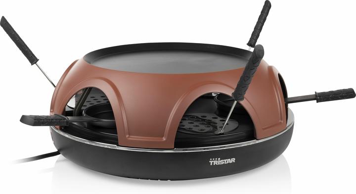 Actual product image Tristar 3-in-1 Pizza Festa as a raclette, grill plate and for making pizza