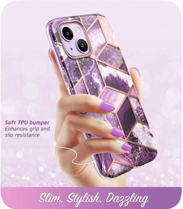 Actual product image Supcase Cosmo Iphone 14 Plus Marble Purple (Apple iPhone 14 Plus)
