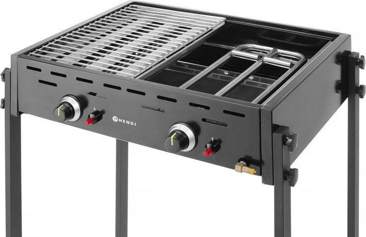Produktbild Hendi Gasgrill Roast-Master Pro Schwarz,, Schwarz, 11,6kW, 790x560x(H)900mm