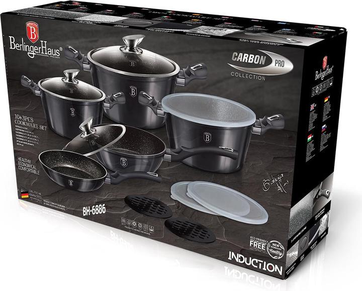 Productafbeelding BerlingerHaus Metallic Line Carbon Pro Edition (24 cm, Steelpan, Aluminium)