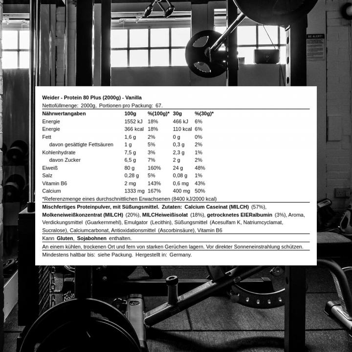 Produktbild Weider Protein 80 Plus (Vanille, 1 Stk., 2000 g)