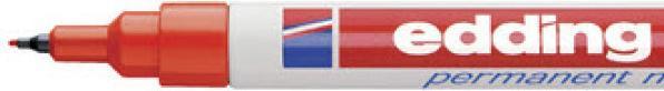Produktbild Edding Permanent Marker 404 (Rot, 0.80 mm, 1 x)