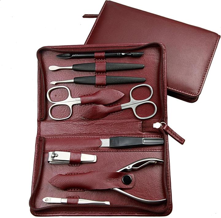 Produktbild Kniebes Hans Manicure-Etuis Manicure-Etui, Nappa-Vollrindleder bordeaux, rostfrei / 1 Stk.