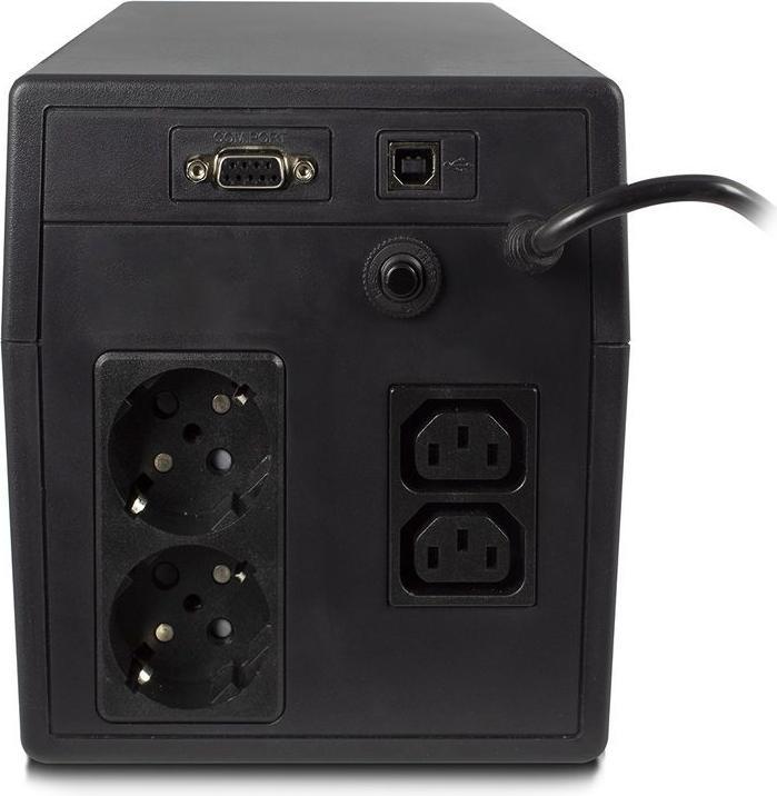 Produktbild UPS, 1000VA, 2x IEC C13, 2x type F female, 1x USB, 1x RS232 (1000 VA, 600 W, Line-Interaktiv USV)