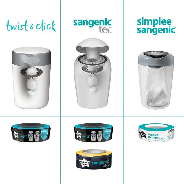 Actual product image Sangenic Twist & Click refill cassettes (18 x)