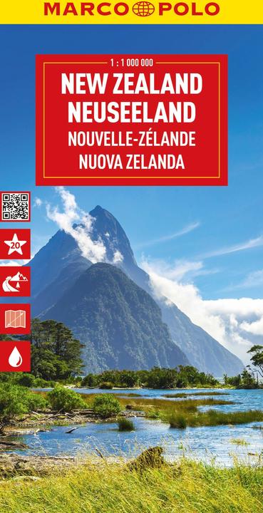 Reisekarte Neuseeland 1:1 Mio