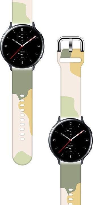 Actual product image Hurtel Strap Moro Band For Samsung Galaxy Watch 42mm Silicone Strap Camo Watch Bracelet (14) (Plastic)