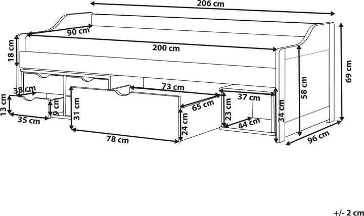 Actual product image Beliani Royville (90 x 200 cm)