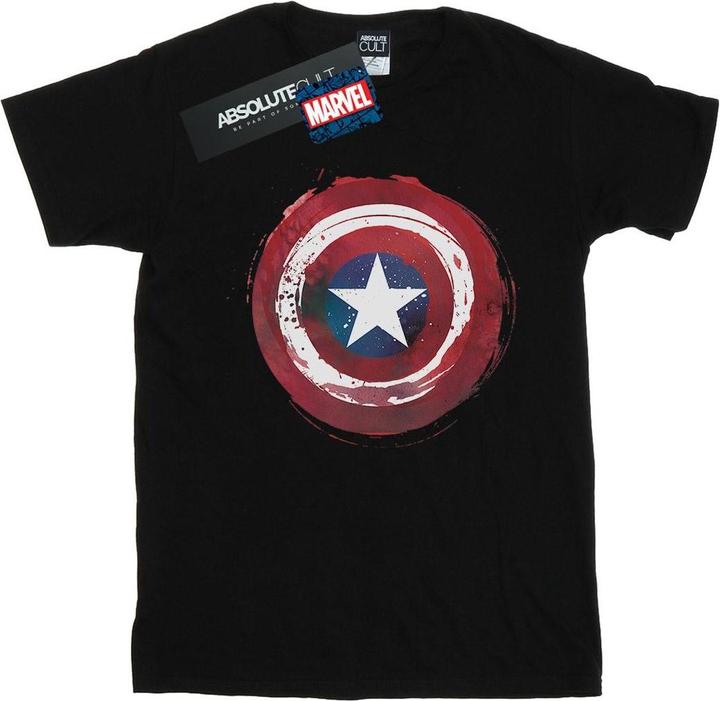 Captain America Splatter Shield TShirt (4XL)