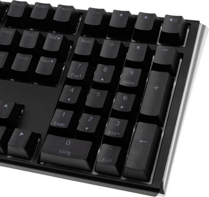Produktbild Ducky One 3 Classic Black/White Gaming Tastatur, RGB LED - MX-Speed-Silver (DE, Kabelgebunden)