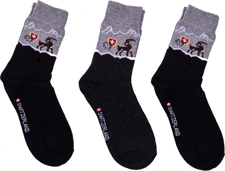 TopSpirit Socken "Steinbock" (3er Pack, 34, 35, 36, 37, 38)