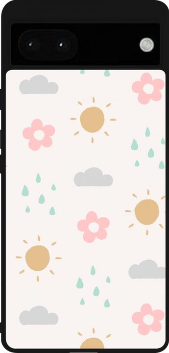 Actual product image PhoneLook Coque Silicone rigide noir Spring 23 weather (Google Pixel 6a)