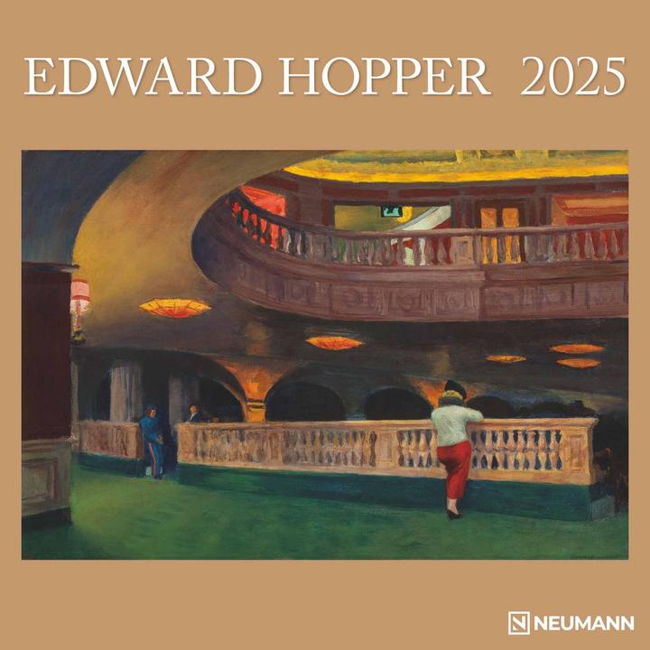 Actual product image Neumann N NEUMANNVERLAGE - Edward Hopper 2025 Brochure Calendar, 30x30cm, Wall Calendar with selected (30 x 30 cm, No binding, German)