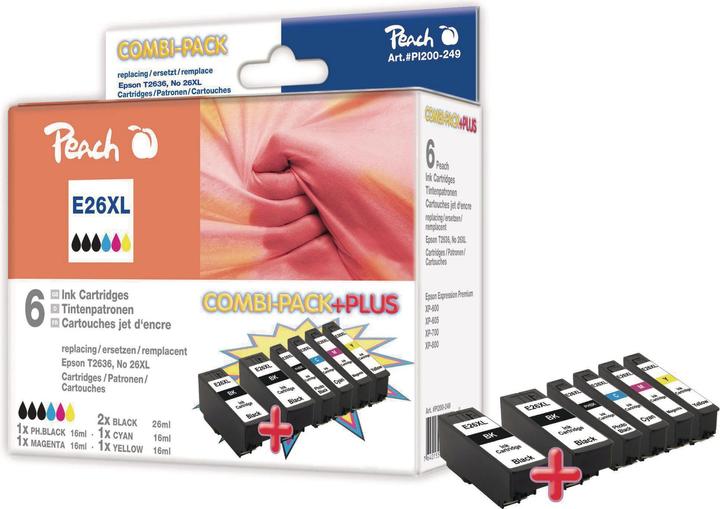 Produktbild Peach 26XL Multipack (M, C, Y, PBK, BK)