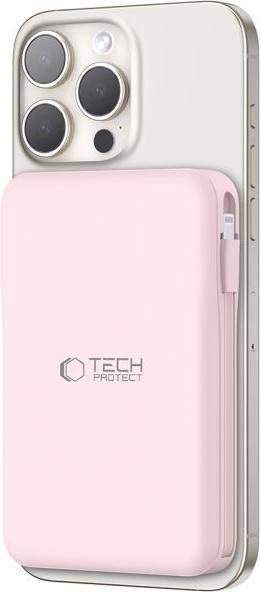 Produktbild Tech-Protect Powerbank PB31 LifeMag MagSafe 10000 mAh - rosa (10000 mAh, 15 W)
