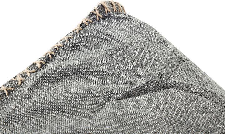 Actual product image Beliani Grey LINEN DROP beanbag