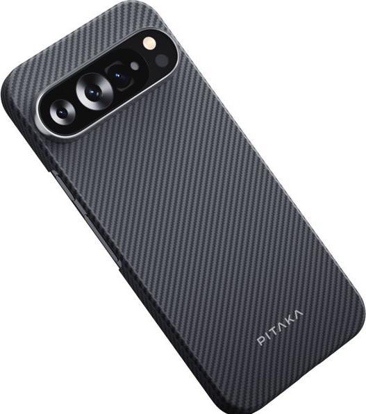 Productafbeelding Ipitaka MagEZ Case 5 for Google Pixel 9 & 9 Pro Black/Grey Twill (Realme 9 Pro+, Google Pixel 9)
