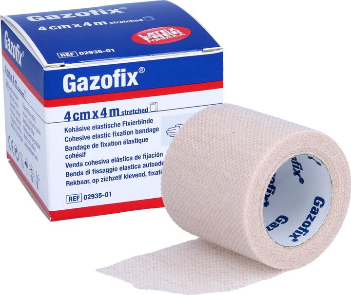 Actual product image BSN kohäsive Fixierbinde 4cmx4m hautfarben latexfrei