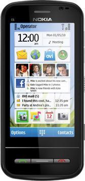Nokia C6-00 - QWERTZ - Black (200 GB, 3.20", 5 Mpx, 3G)