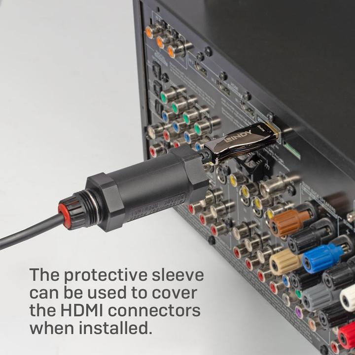 Immagine prodotto Lindy Cavo HDMI 8K60 ibrido in fibra ottica armato da 50 metri (50 m, HDMI)