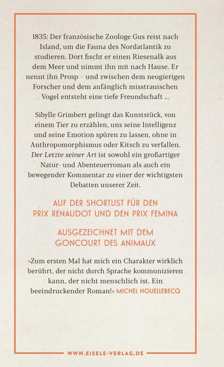Produktbild Der Letzte seiner Art (Deutsch, Sibylle Grimbert, Sabine Schwenk, 2023)