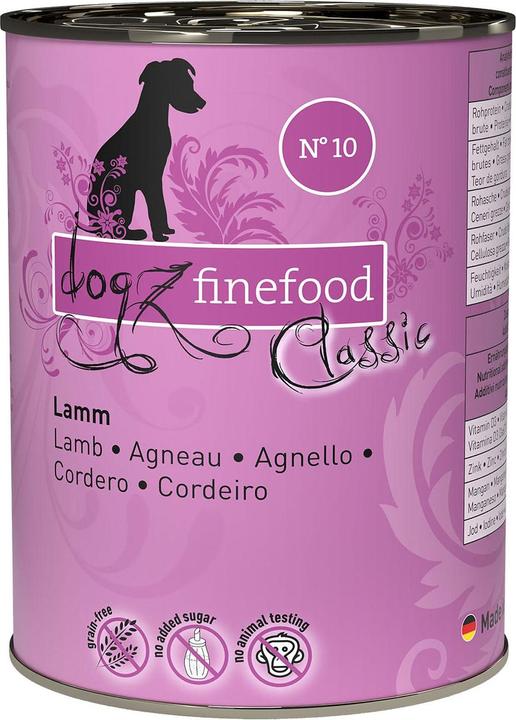 Dogz finefood No.10 Agneau (Adulte, 1 pcs, 400 g)
