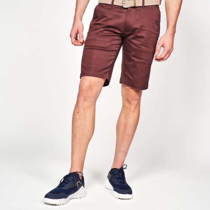 Inesis M golf cotton chino shorts, MW500 brown